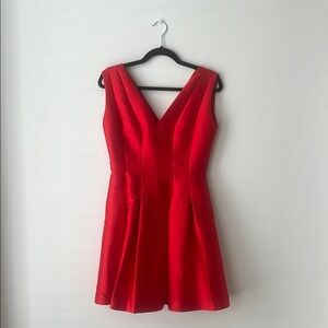 Elegant Red Boutique Sleeveless Dress